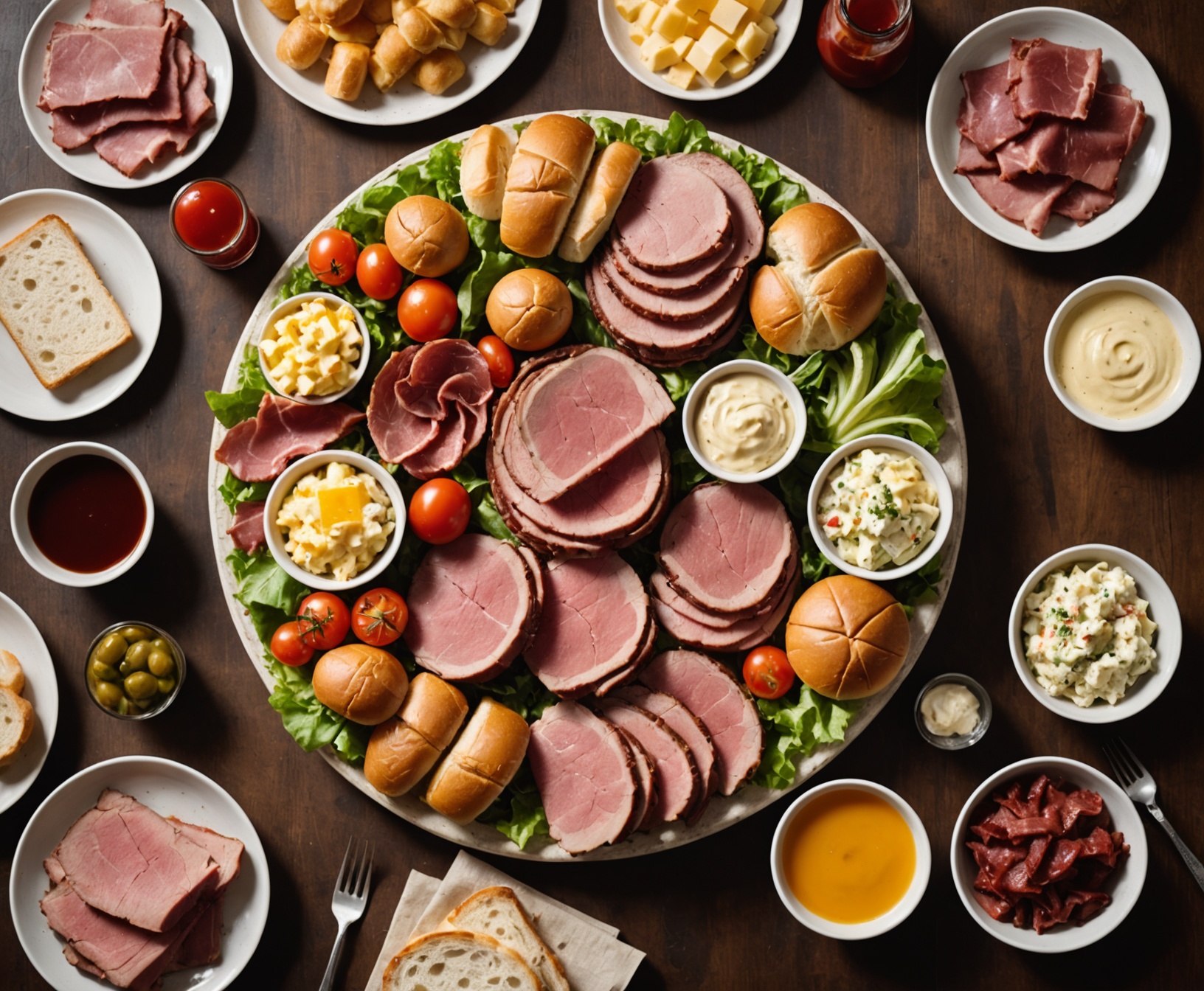 Meat and cheese platter